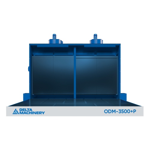 Покрасочная камера с водяной завесой DELTAMACHINERY ODM-3500+P(2м) c дополнительным активным полом